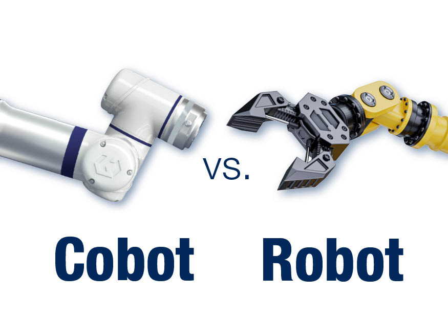 Grafik Cobot vs. Robot